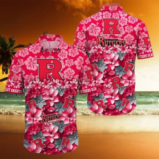 Rutgers Scarlet Knights NCAA3 Hawaiian Shirt Trending Summer