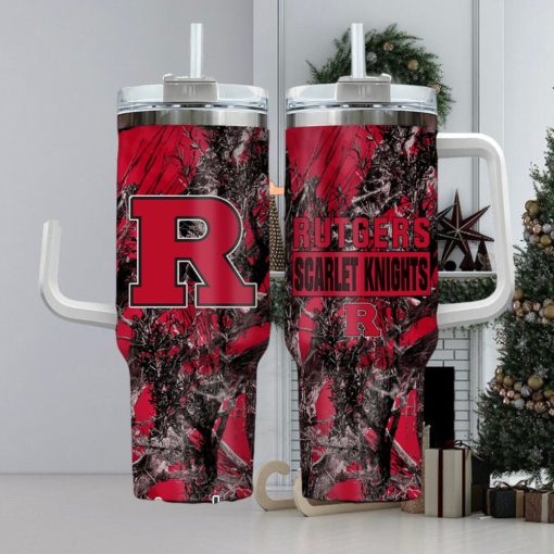 Rutgers Scarlet Knights Realtree Hunting 40oz Tumbler