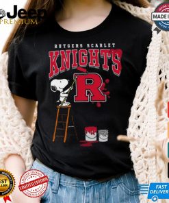 Rutgers Scarlet Knights Snoopy Painting Shirt