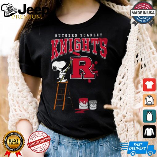 Rutgers Scarlet Knights Snoopy Painting Shirt