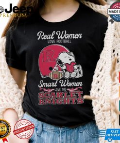 Rutgers Scarlet Knights x Snoopy Real Women Love Football Smart Women Helmet 2024 Shirt