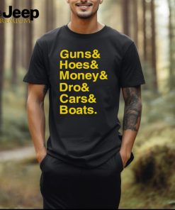 Ryan Long Guns Hoes Money Dro Cars Boats shirt