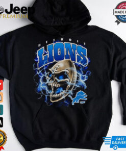SANA x Detroit Lions Skull Football T Shirt