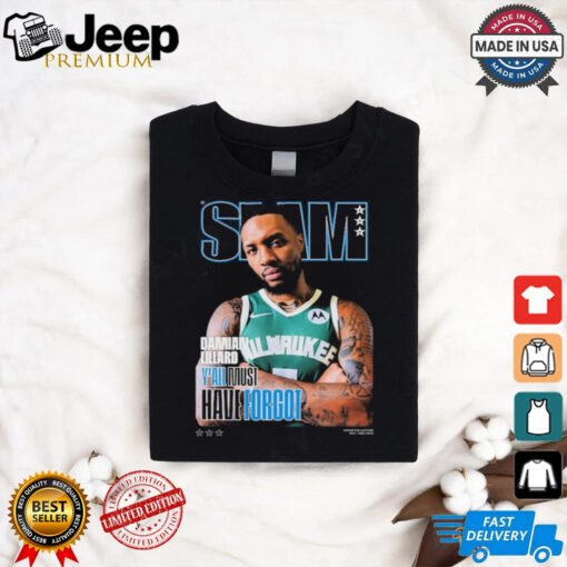 SLAM 252 Cover Damian Lillard From Milwaukee Bucks NBA 2024 2025 Y’All Must Have Forgot t shirt