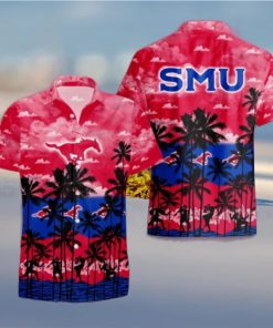 SMU Mustangs Palms Tree Hawaiian Shirt