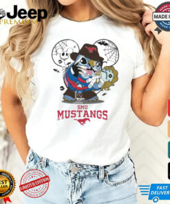 SMU Mustangs Stitch Freddy Krueger Halloween Shirt