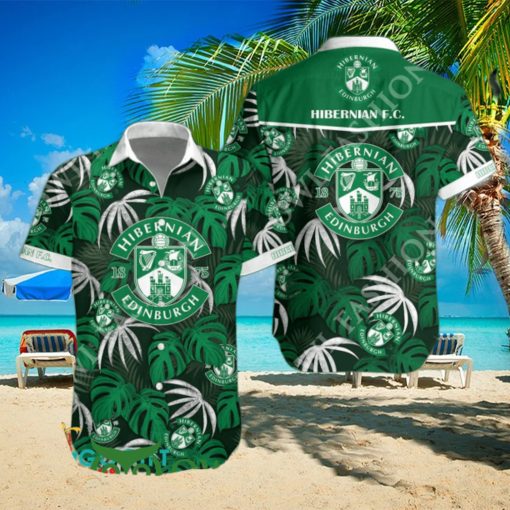 SPFL Championship Hibernian F.C. Tropical Vibe Hawaiian Shirt