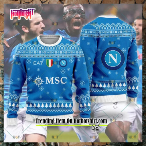 SSC Napoli 2023 24 Ugly Christmas Sweater