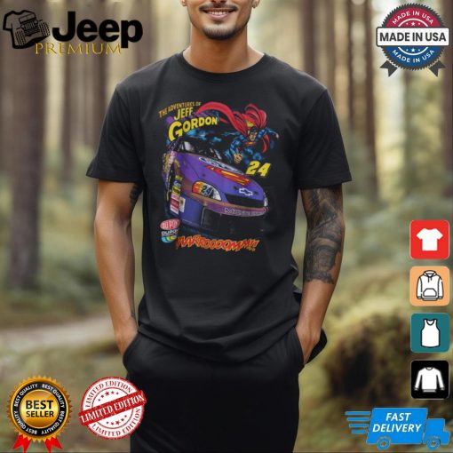 SUPERMAN x NASCAR Jeff Gordon 24 Raw Edge T Shirt