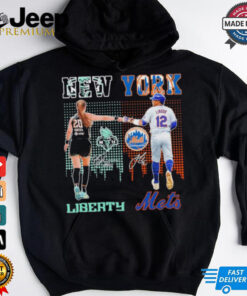 Sabrina Ionescu New York Liberty X Francisco Lindor New York Mets Shirt