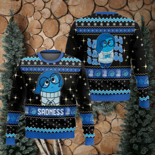 Sadness Inside Out Ugly Christmas Sweater