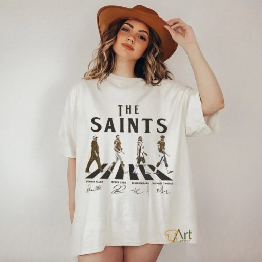 Saints Walking Abbey Road Signatures Football Shirt