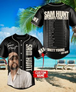 Sam Hunt Outskirts Tour 2024 Custom Baseball Jersey]