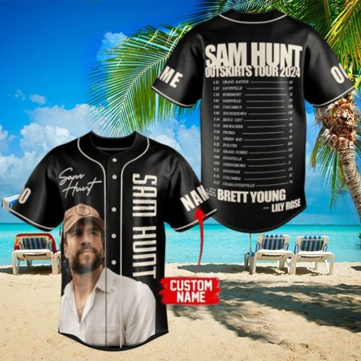 Sam Hunt Outskirts Tour 2024 Custom Baseball Jersey]