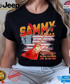 Sammy Red Guitar Rock Both Worlds VH Tour Concert 2024 T Shirt