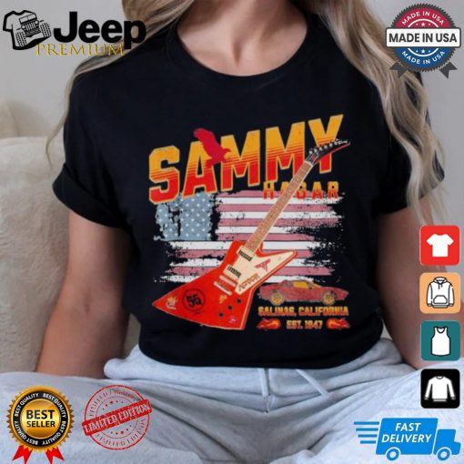 Sammy Red Guitar Rock Both Worlds VH Tour Concert 2024 T Shirt