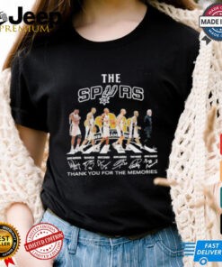 San Antonio Spurs Abbey Road Tim Duncan Bruce Bowen Tony Parker Gregg Popovich Shirt