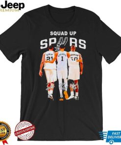 San Antonio Spurs Basketball team squad up spurs signatures shirt