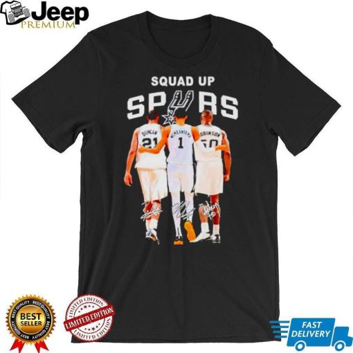 San Antonio Spurs Basketball team squad up spurs signatures shirt