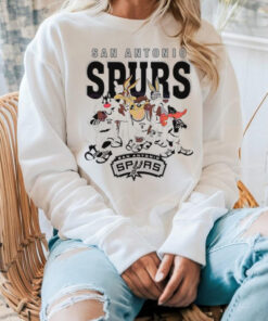 San Antonio Spurs Looney Tunes characters NBA basketball shirt
