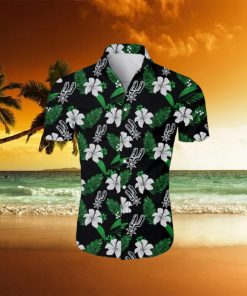 San Antonio Spurs NBA Small Flowers Hawaiian Shirt