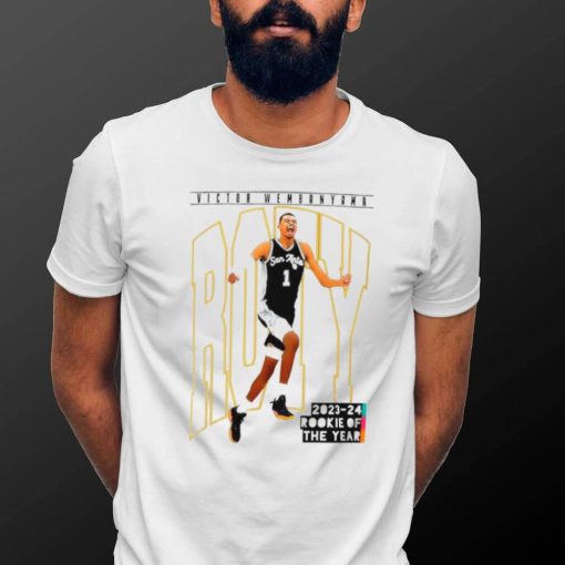 San Antonio Spurs Victor Wembanyama Roty 2023 24 rookie of the year shirt