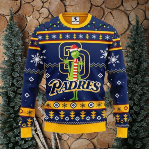 San Diego Padres Christmas Sweater Grinch Holiday