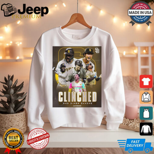 San Diego Padres Clinched A Postseason Ending Triple Play Poster t shirt