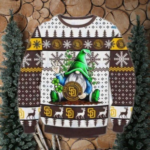 San Diego Padres Gnome Christmas Sweater Peaceful