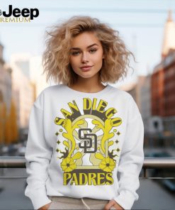 San Diego Padres New Era White Ringer T Shirt