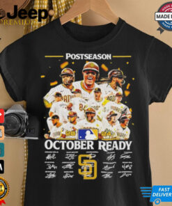 San Diego Padres team 2024 October ready postseason signatures shirt