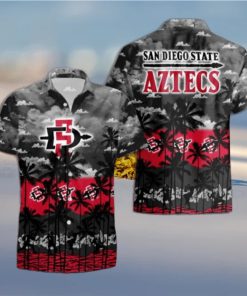 San Diego State Aztecs Palms Tree Hawaiian Shirt