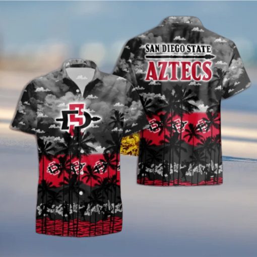 San Diego State Aztecs Palms Tree Hawaiian Shirt