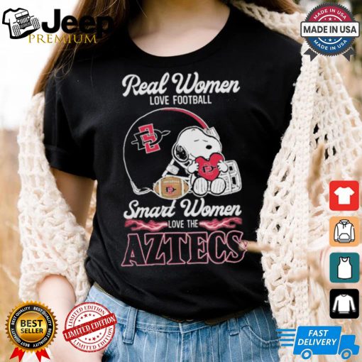 San Diego State Aztecs x Snoopy Real Women Love Football Smart Women Helmet 2024 Shirt