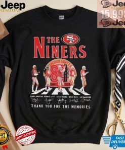 San Francisco 49ers Abbey Road The Niners Thank You For The Memories Signatures shirt