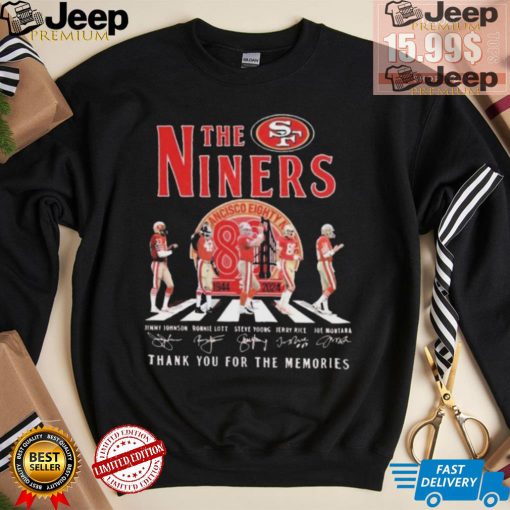 San Francisco 49ers Abbey Road The Niners Thank You For The Memories Signatures shirt