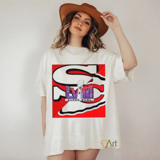 San Francisco 49ers And Kansas City Chiefs Super Bowl Poster Shirt