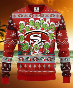 San Francisco 49ers Christmas Ugly Sweater 12 Grinch Xmas Day Show Your Team Spirit