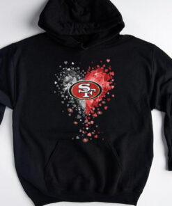 San Francisco 49ers Crystal Heart Shirt