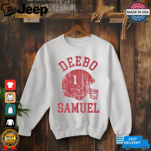 San Francisco 49ers Deebo Samuel helmet shirt