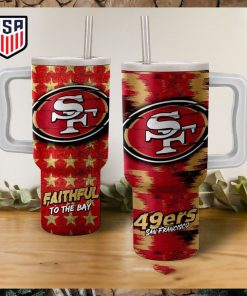 San Francisco 49ers Faithful To The Bay Tumbler With Handle