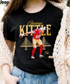 San Francisco 49ers George Kittle Griddy signature bridge shirt