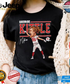 San Francisco 49ers George Kittle cartoon signature shirt