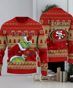 San Francisco 49ers Grinch Ugly Christmas Sweater