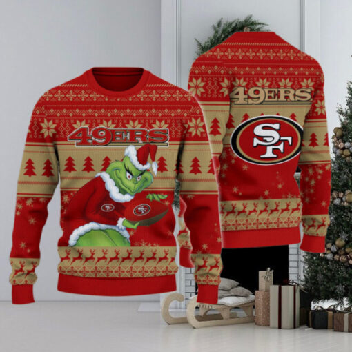 San Francisco 49ers Grinch Ugly Christmas Sweater