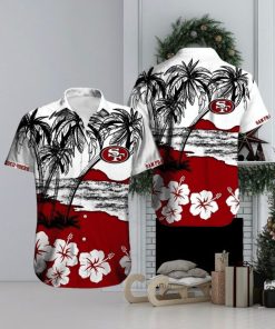 San Francisco 49ers Men's Hawaiian Shirt Summer Button Down