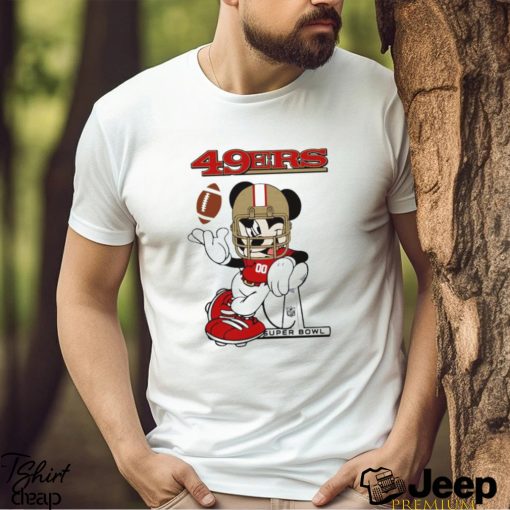 San Francisco 49ers Mickey Mouse Super Bowl shirt