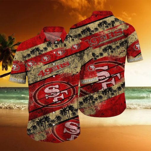 San Francisco 49ers NFL Hawaiian Shirt 3D All Printed Graphic Tropical Pattern Short Sleeve Summer For Fans