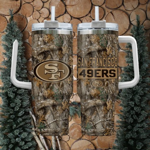 San Francisco 49ers NFL Hunting Tumbler Stanley Tumbler 40oz