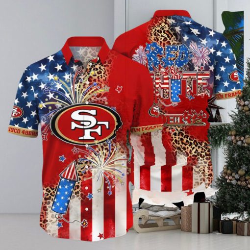 San Francisco 49ers NFL Independence Day Full Printing Hawaiian Shirt